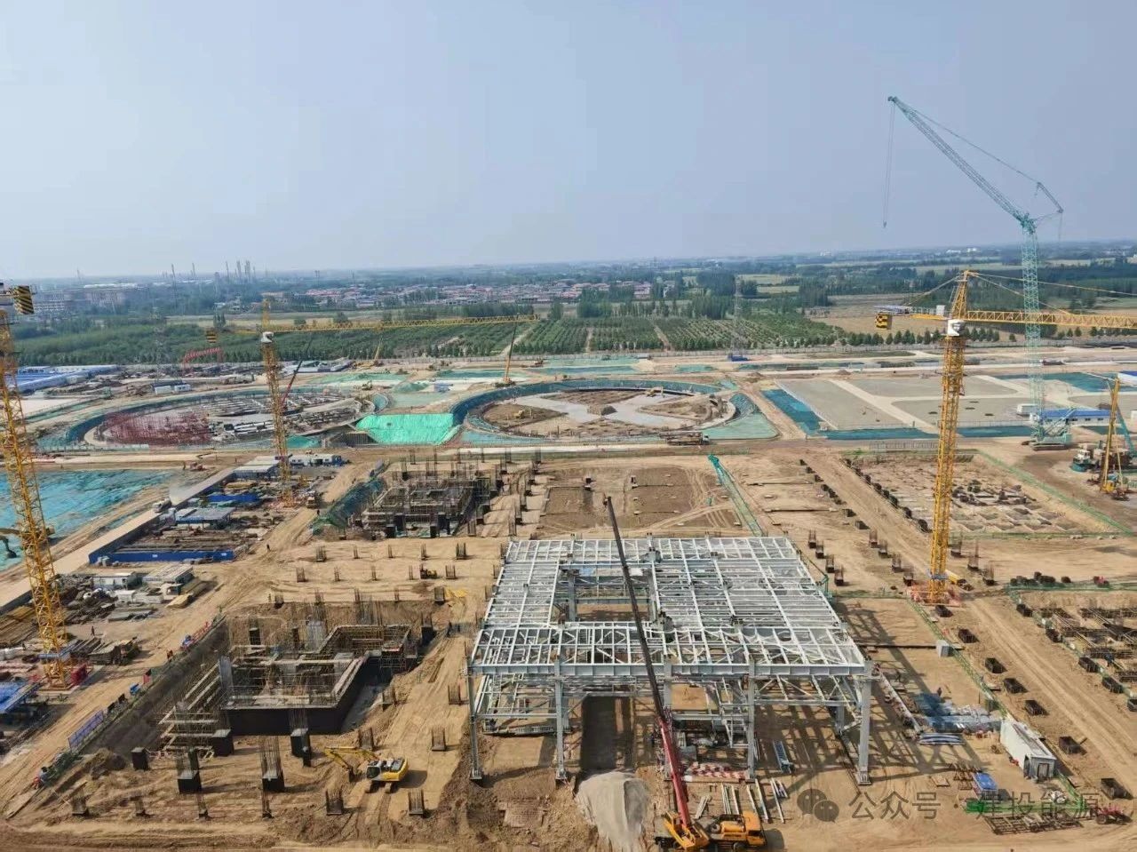 任丘熱電二期項目主廠房基礎提前完成“出零”節(jié)點目標
